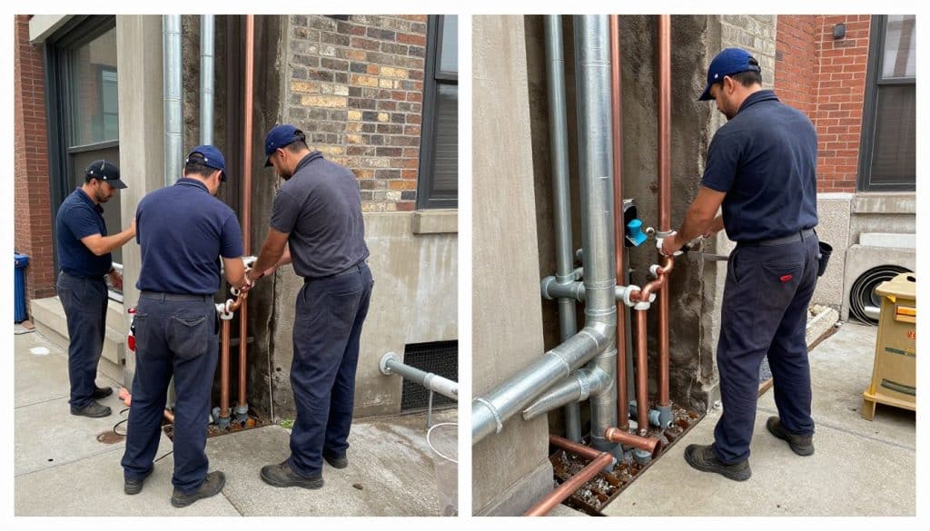 Pipe replacement by Chicago plumbing services team Pipe replacement by Chicago plumbing services team