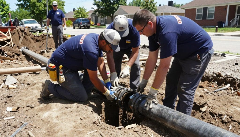 Sewer line repair by Chicago plumbing services specialists Sewer line repair by Chicago plumbing services specialists