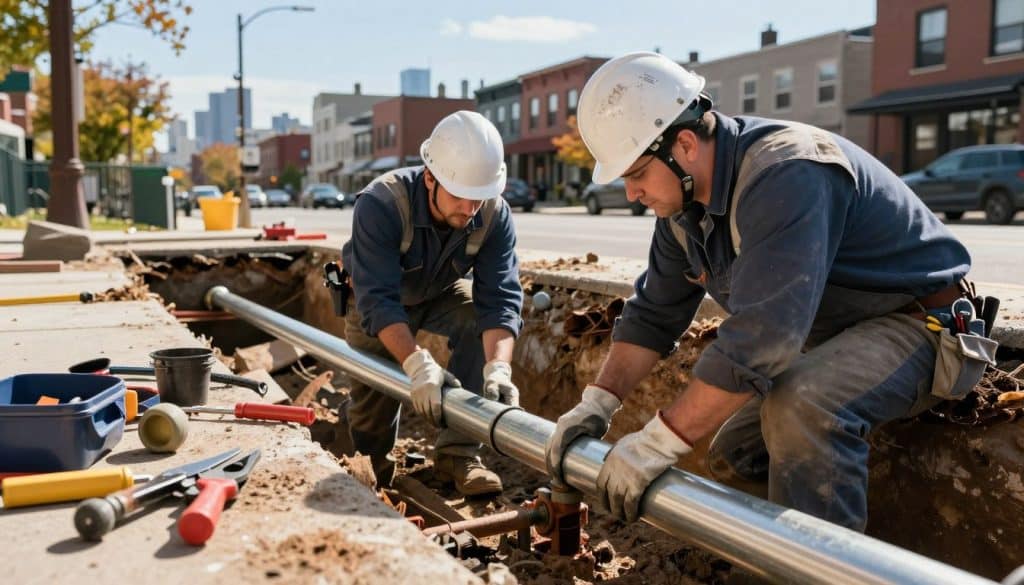gas pipe replacement - repair gas pipe leak