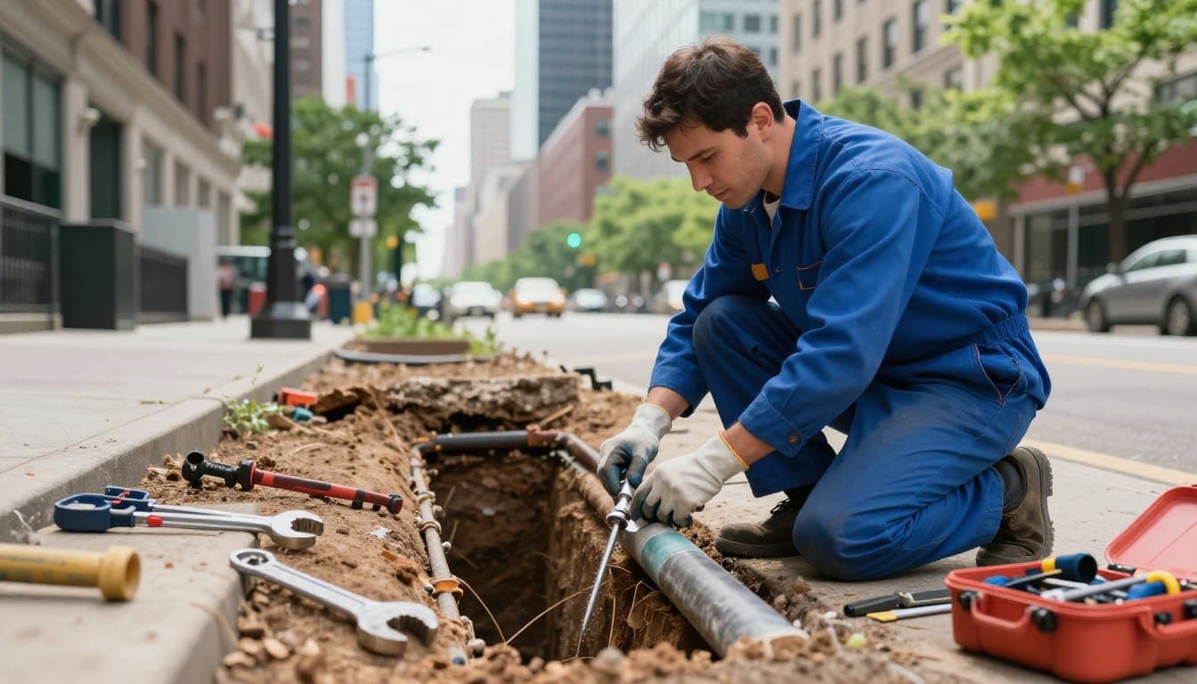 Sewer Line Leak Repair Services by J Sewer & Drain Plumbing in Chicago